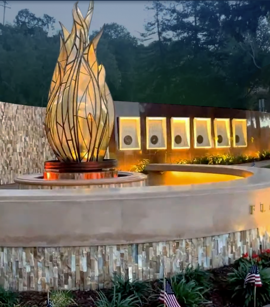 Flame of Liberty Memorial at Dusk